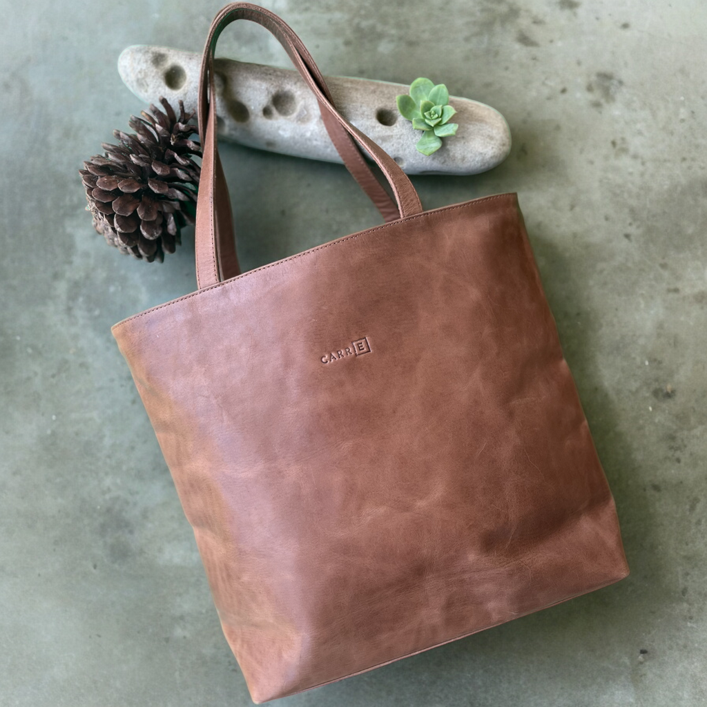 Leather tote bags nz on sale