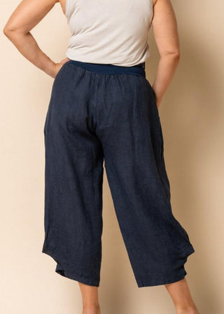 linen pants - addison - navy