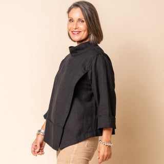 linen top - deacon - onyx