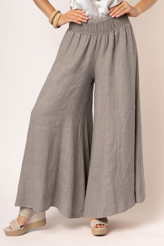 linen pants - diana - mocha