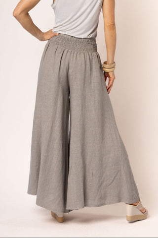 linen pants - diana - mocha