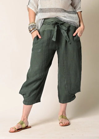 linen pants - addison - khaki