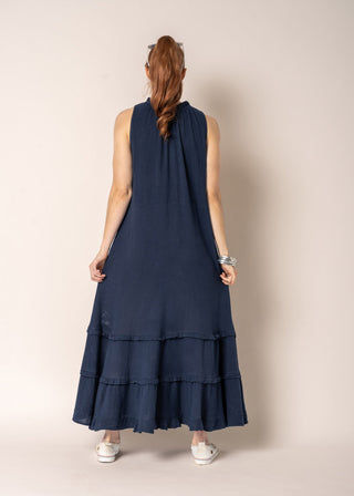 cotton dress - lyla - navy