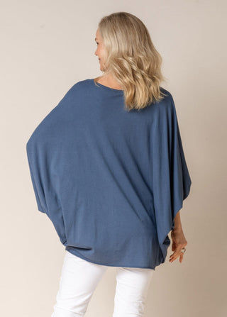 cotton top - rhoxane - denim blue